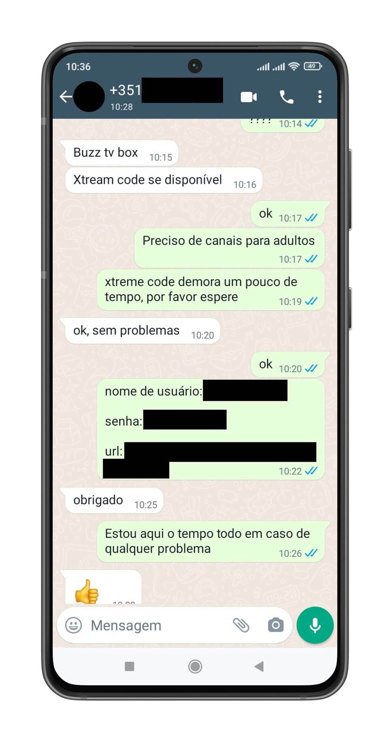 Quarta opinião do cliente sobre nosso serviço