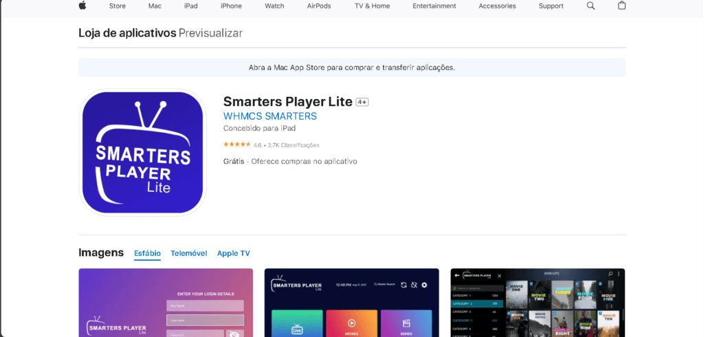 Melhor reprodutor de IPTV para IOS dispositivo